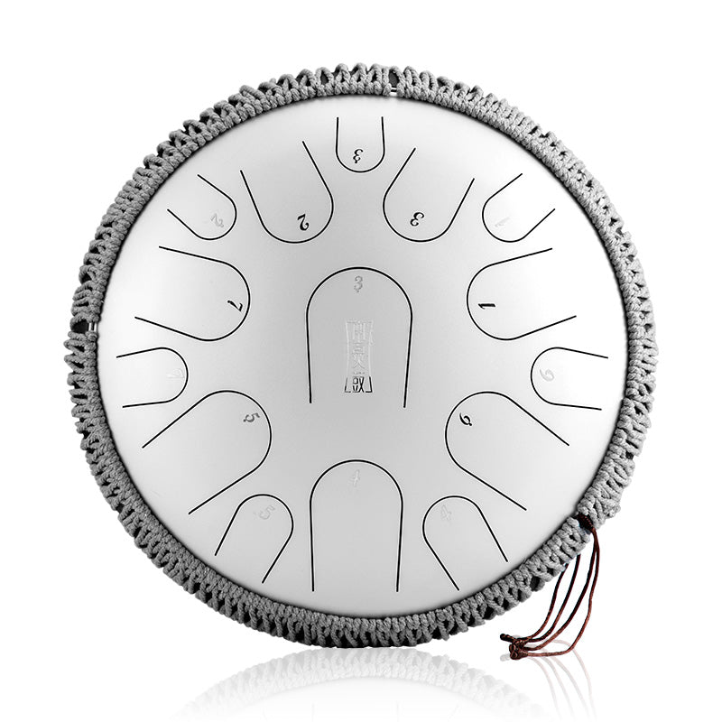 Hluru Titanium Alloy Steel Tongue Drum 14'' 15 Notes